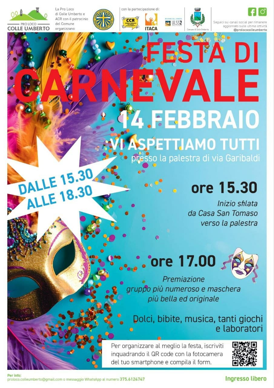 Festa di Carnevale a Colle Umberto